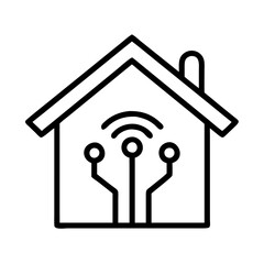 Poster - Smart home automation system icon vector illustration for iot technology and security systems