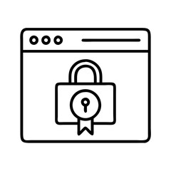 Poster - secure website ssl certificate for online security and data protection internet safety privacy lock