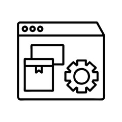 Poster - Ecommerce website development platform with product management and settings configuration