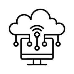 Aufkleber - Cloud computing technology and network connection for data storage and processing system