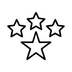 Poster - Download four stars rating vector image for graphic design projects and presentations use now free