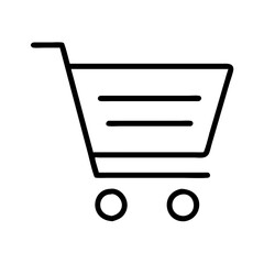 Poster - Shopping cart icon vector illustration for online store purchase e commerce retail and market place