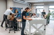 © standret - High quality 3d printer. People are in the office