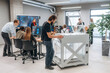 © standret - High quality 3d printer. People are in the office