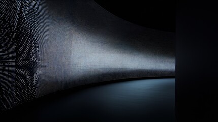 Fototapete - Abstract Digital Display in a Modern Space with Gentle Gradients of Light and Dark : Generative AI