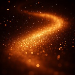 Poster - Abstract Golden Light Swirl Design