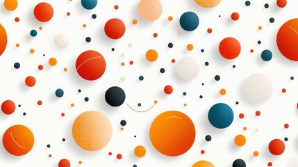 Poster - Colorful abstract design featuring various circular shapes in vibrant colors.