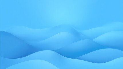 Poster - A serene blue wave pattern creates a calming atmosphere, evoking a sense of tranquility and fluidity, Modern Minimalist Architecture.
