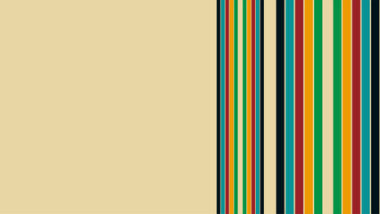 Poster - Retro abstract background with curved lines