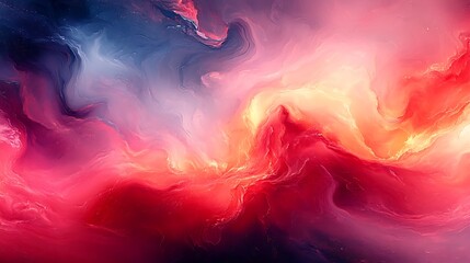 Poster - Abstract Paint Splatter, Color Flow, Sky