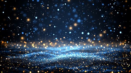 Poster - Abstract Particles Night Scene