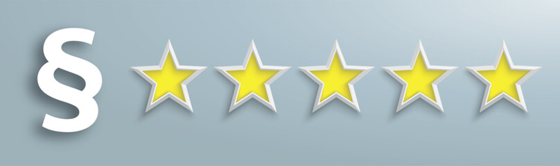Wall Mural - Paragraph 5 Yellow Stars Header