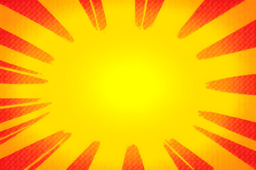 Poster - abstract explosion art: dynamic illustration depicting a burst of energy, vibrant hues, and retro co