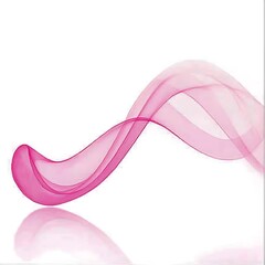 Poster - Abstract Pink Flowing Lines