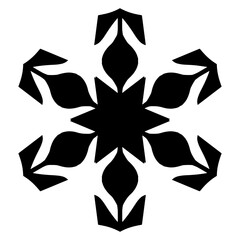 Poster - Geometric Form Presented As A Black Outline
