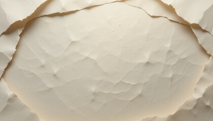 Poster - Torn paper texture revealing underlying surface in creative art space minimalistic design elements studio environment close-up viewpoint