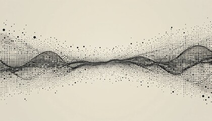 Poster - Exploration of abstract wave patterns digital art graphic design modern environment horizontal view visual concept for creative inspiration