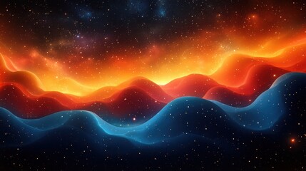 Fototapete - 70s color gradient poster background retro wall decoration groovy trippy geometric shape vintage hippie wall art for interior decorative banner cover card,photo stock