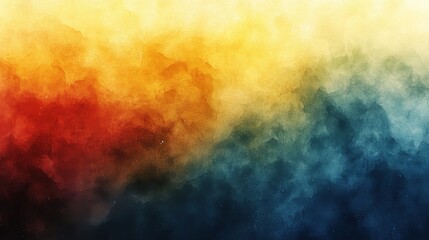 Poster - abstract blue green yellow grainy summer poster design background colorful grainy gradient soft glowing backdrop design web header banner