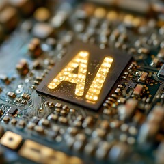 Poster - AI Chip on Circuit Board