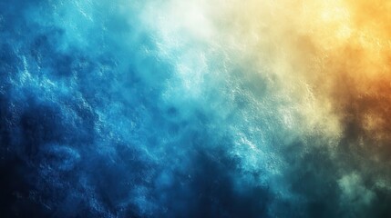 Poster - blue green gradient background,a smooth transition,grainy texture effect