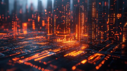 Fototapete - business technology internet,network concept audit business,finance concept 3d illustration,photo stock