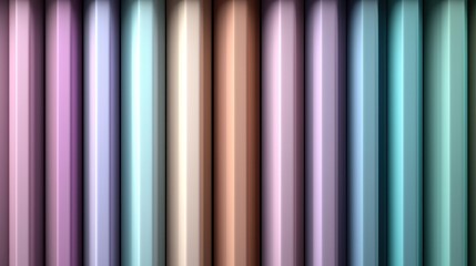 Wall Mural - Pastel colored vertical stripes in abstract geometric background