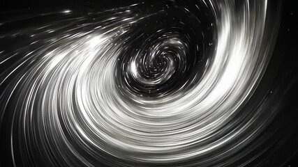 Poster - Mystical journey through a swirling cosmic vortex with sparkling lights at night Generative AI