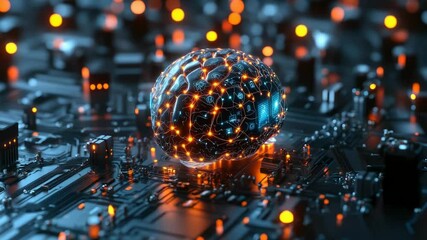 Poster - Medical researcher analyzing futuristic brain scan data on a high-tech screen,neuroscience innovation,artificial intelligence in healthcare,neurological diagnostics,brain activity visualization.