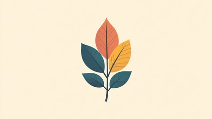 Aufkleber - Colorful autumn leaves representing changing seasons and nature's beauty