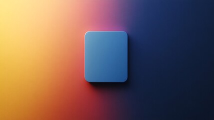 Leinwandbilder - Rounded square icon on gradient background representing modern app design