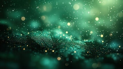 Aufkleber - dark green glowing grainy background,stock image
