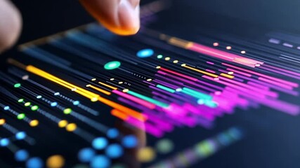 Poster - Interactive Data Visualization: A Fingertip's Control Over Colorful Digital Streams