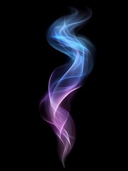 Aufkleber - Abstract swirling smoke design