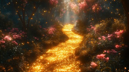Poster - enchanted journey down the golden path to oz concept fantasy photoshoot golden path enchanted journey wizard of oz whimsical theme
