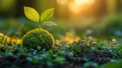 Poster - global growth green technology economic progress,photo stock
