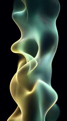 Aufkleber - Abstract swirling light column