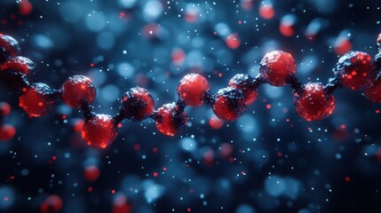 Fototapete - glucagon like peptide 1 glp1 7 36 molecule the glucagon like peptide 1 receptor has a strong effect on the management of type 2 diabetes mellitus 3d rendering