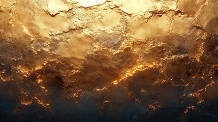 Fototapete - gold wall texture background yellow shiny gold foil paper sheet surface vibrant golden luxury wallpaper