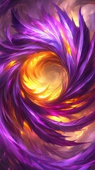 Aufkleber - Abstract swirling vortex art