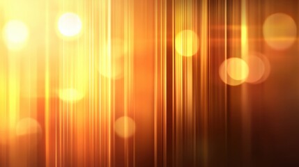 Poster - Abstract golden light streaks with blurred bokeh effect creating a warm atmosphere