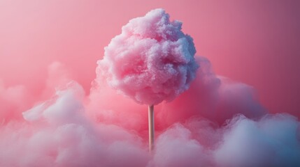 Aufkleber - isolated cotton candy,stock image