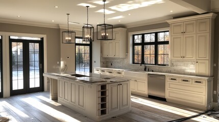 Poster - kitchen remodel in progress,stock photo