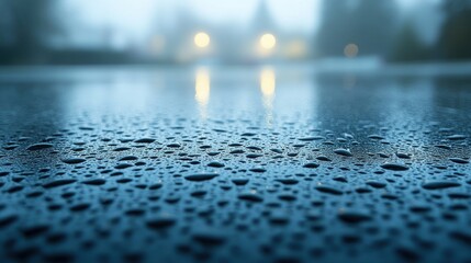 Poster - misted glass background,detail of water droplets gloomy gray day window,rain outside foreground overlay for beauty,skin care products,photo stock