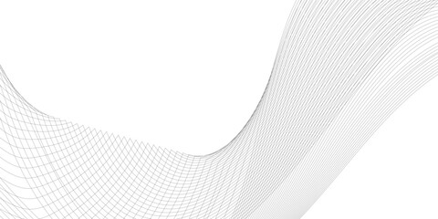 Poster - Abstract grey smooth element swoosh speed wave modern stream background. Abstract wave line for brochure, flyer, banner, template, wallpaper background with wave design. Abstract business wave lines.
