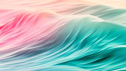 Poster - Vibrant ocean waves dance under the soft hues of sunrise, inviting serenity and wonder in a breathtaking coastal view Generative AI