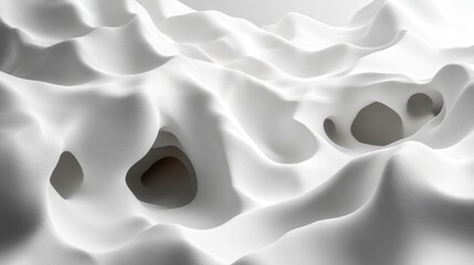 Aufkleber - multilayer white organic terrain height organic shapes geometrical background wallpaper banner pattern,photo stock