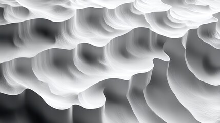 Aufkleber - multilayer white organic terrain height organic shapes geometrical background wallpaper banner pattern,stock image