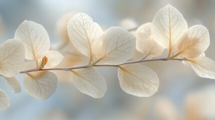 Poster - neutral color aesthetic photo,veins of leaf nature abstract of flower petals,photo stock