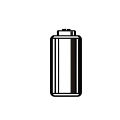 Poster - Modern design icon of a battery symbolising power isolated on a empty plain background